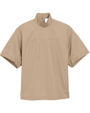 Ami Paris Turtleneck Blouse - Natural
