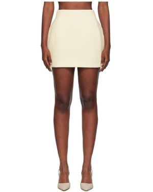 Wardrobe NYC Sculpted Mini Skirt - White