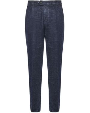 Eleventy Pleated Trousers - Blue