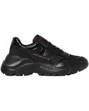 Versace Jeans Couture Lace-Up Sneakers - Black