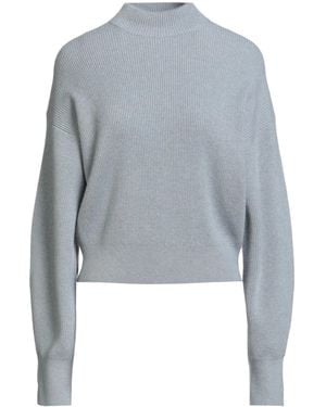 Brunello Cucinelli Ribbed Collar Sweater - Blue