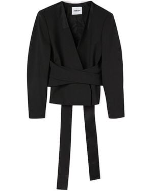 Ambush Waist Tie Blazer - Black
