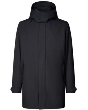 Save The Duck Sid Zipped Coat - Blue