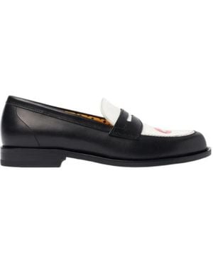 SCAROSSO Wash Your Mouth For Her Loafers - Black