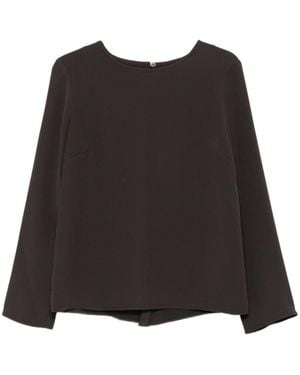 P.A.R.O.S.H. Crew Neck Blouse - Black
