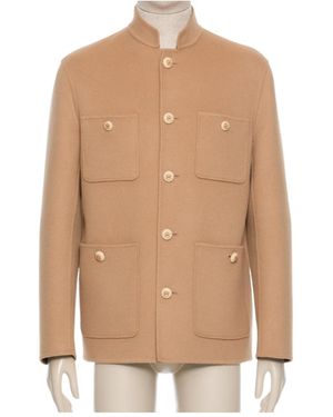 Valentino Button-Up Long-Sleeved Jacket - Natural