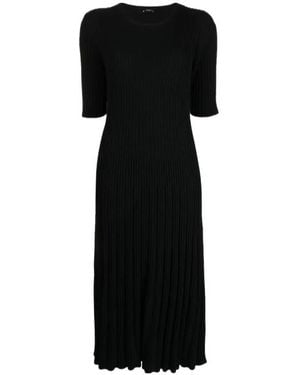 JOSEPH Merinos Rib Dress - Black