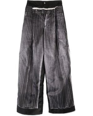 Jean Paul Gaultier Trompe-L'Oeil Pants - Gray