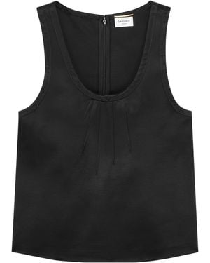 Women's Saint Laurent Sleeveless and tank tops | Lyst