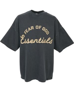 Fear Of God Faded Pattern T-Shirt - Black