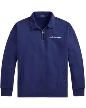 Polo Ralph Lauren Half-Zip Sweatshirt - Blue