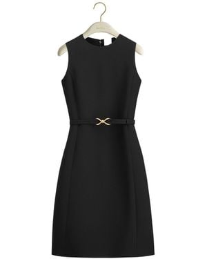 Dior Belted Straight Dress - Black