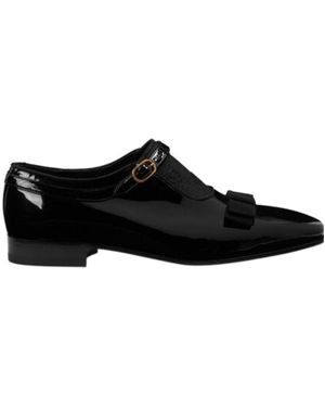 Gucci Gg Canvas 20Mm Leather Loafers - Black
