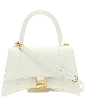 Balenciaga Hourglass Small Handbag - White