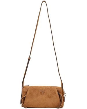 Guess Zippered Shoulder Bag - White
