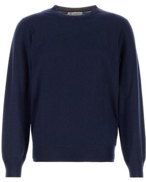 Brunello Cucinelli Long Sleeve Jumper - Blue
