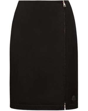 Moncler Zipped Midi Skirt - Black