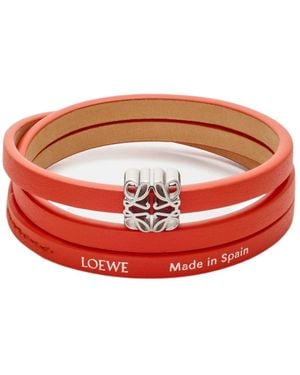Loewe Anagram Bombe Twist Bracelet - Red