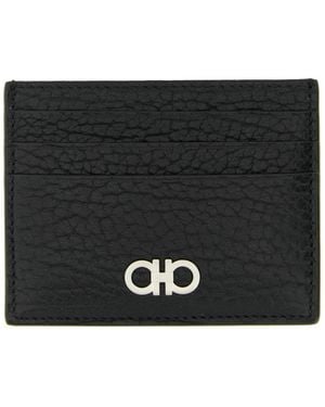 Ferragamo Gancini Card Holder - Black