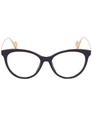 Moncler Eyewear Cat-Eye Frame Glasses - White