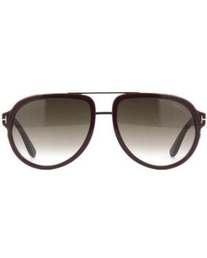 Tom Ford Logo Sunglasses - Metallic