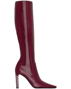 Saint Laurent Francoise Boots - Red