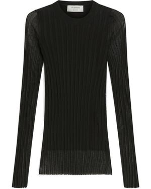 Sportmax Acino Crewneck Knitted Top - Black