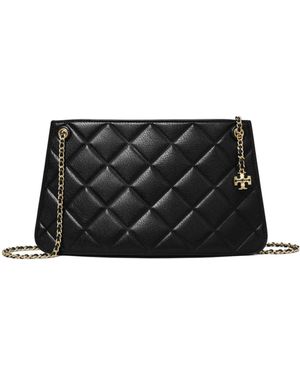 Tory Burch Fleming Quilted Shoulder Bag - Black