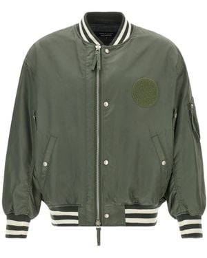 Comme des Garçons Comme Des Garçons Homme Patch Oversized Bomber Jacket - Green