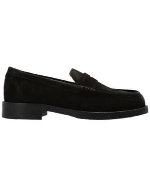 AllSaints Bloom Penny Loafers - Black