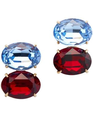 Carolina Herrera Crystal Earrings - White