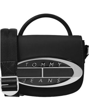 Tommy Hilfiger Logo Plaque Crossover Bag - Black