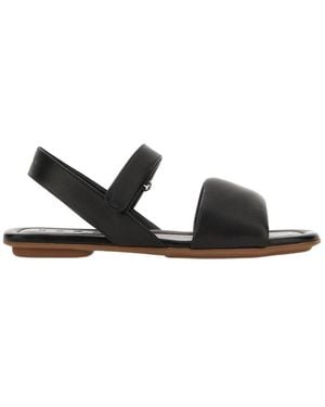 Hogan Flat Sandals H685 - Black