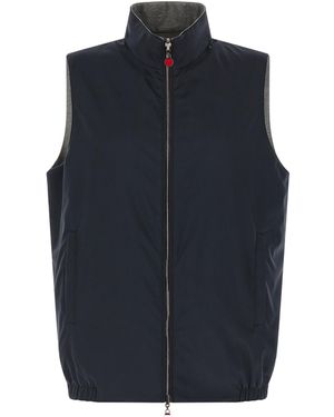 Kiton Reversible Vest - Blue