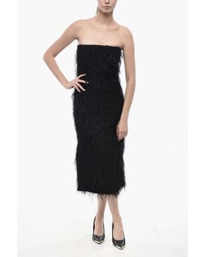 Ferragamo Strapless Sheath Dress - Black