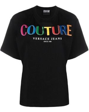 Versace Jeans Couture Couture Logo Print T-Shirt - Black