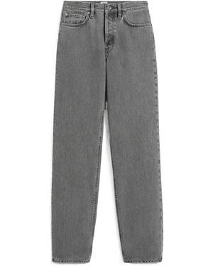 TOTEME Mid-Rise Straight-Leg Jeans - Grey