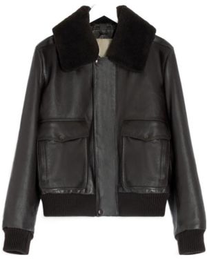 Lemaire Leather Blouson - Black