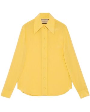 Gucci Crêpe De Chine Shirt - Yellow