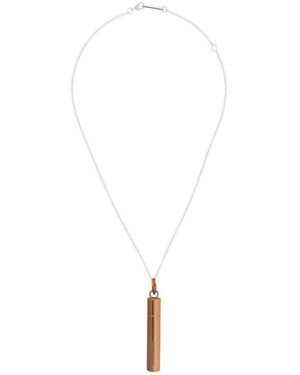 Ambush Pill Case Charm Necklace - White