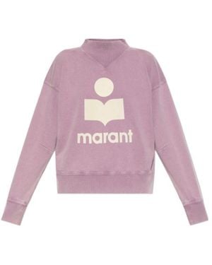 Isabel Marant Isabel Marant Étoile Moby Logo Sweatshirt - Purple