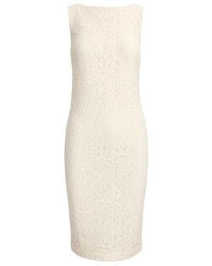 Ralph Lauren Lace Sleeveless Midi Dress - White