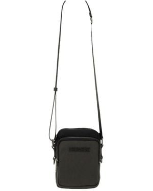 DSquared² Logo Plaque Zipped Shoulder Bag - White