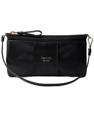 Prada Zipper Clutch - Black
