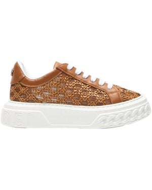 Casadei Off Road Cicladi Mesh Low-Top Sneakers - Brown