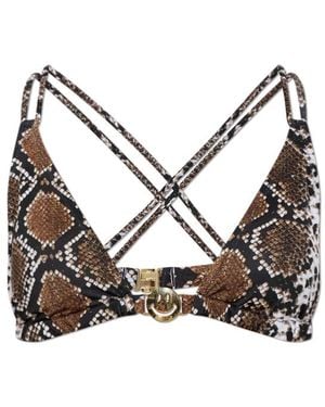 Moschino Triangle Bikini Top - Black
