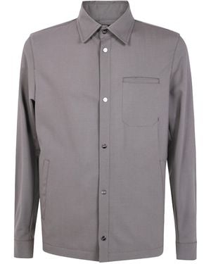 Herno Button-Fastening Shirt Jacket - Grey