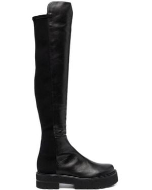 Stuart Weitzman Knee-High Flat Boots - Black