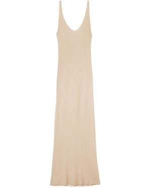 JOSEPH V-Neck Sleeveless Long Dress - White