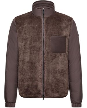 Moncler Livra Reversible Teddy Short Down Jacket - Brown